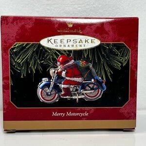 #49 - 1999 Hallmark Keepsake Ornament - Merry Motorcycle